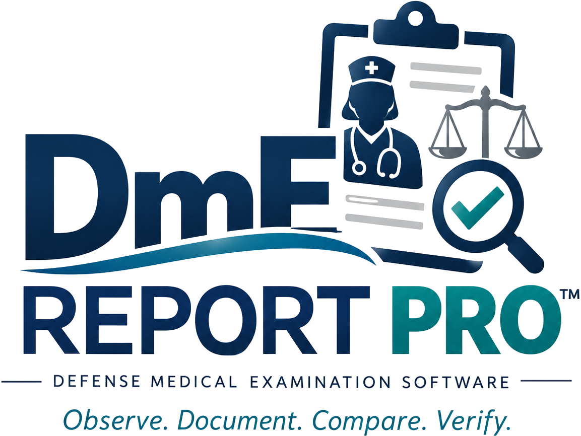 DME Report Pro — Defense Medical Examination Software